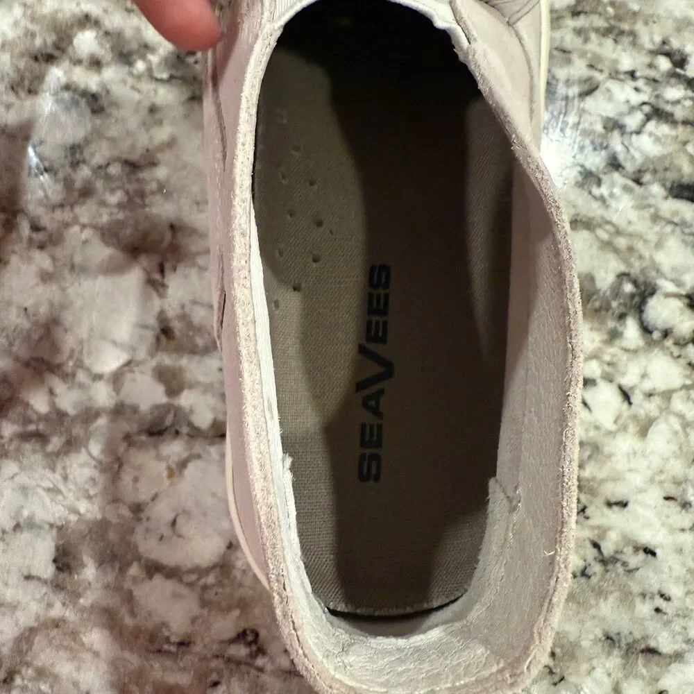 SeaVees Huntington Middie Sneakers Womens‎ 9 Mauve Suede Slip On Mid Top Shoes